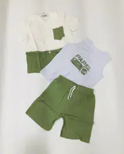 Verde Empoeirado / Branco