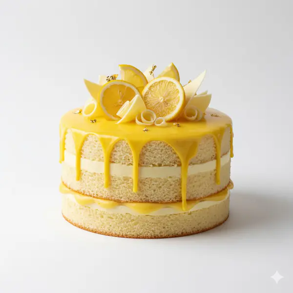 Decadent Chocolate Cake - 6 inch Lemon