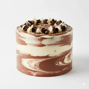 Premium Marble Cake - 8 inch Funfetti