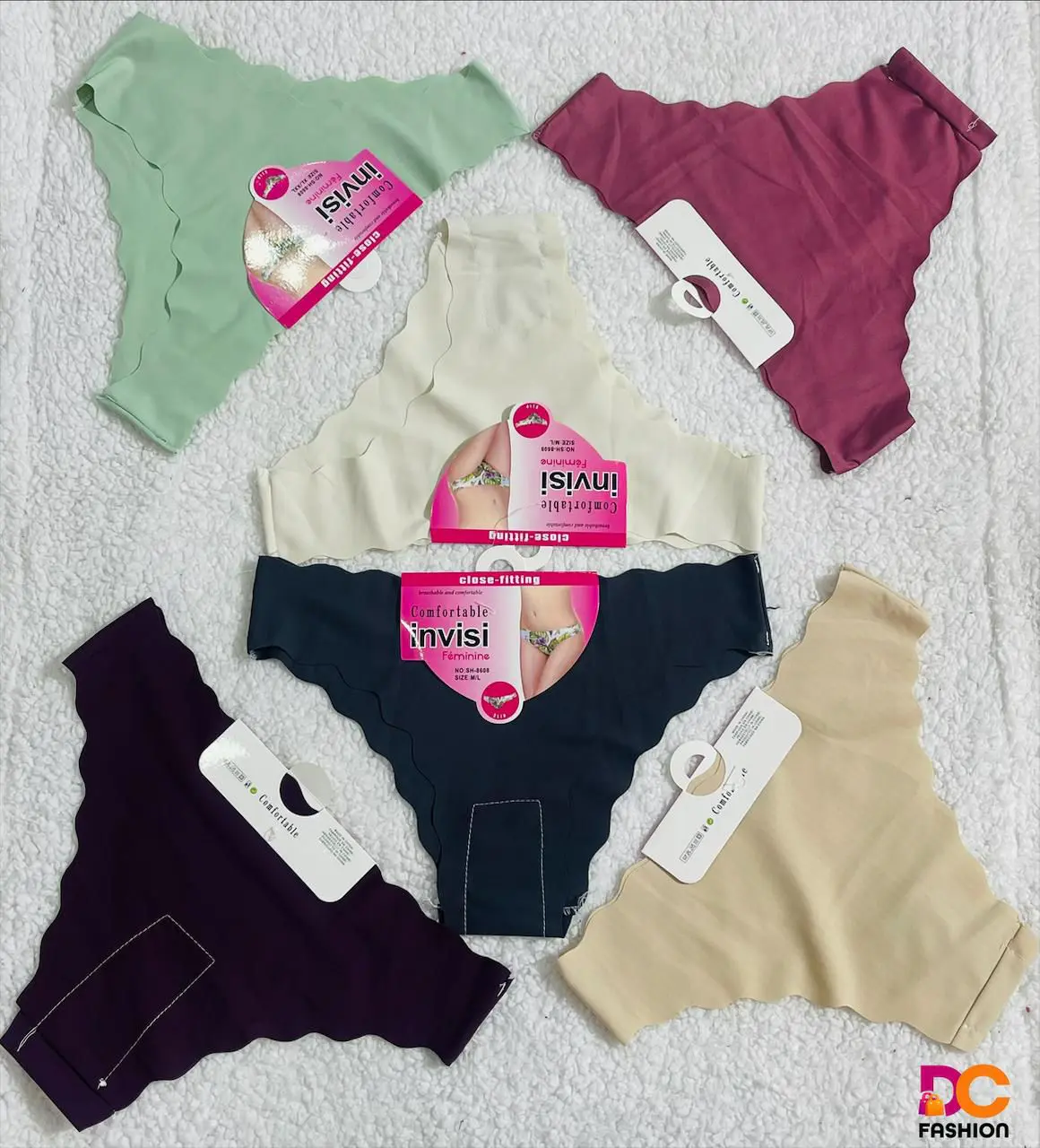 Conjunto de Calcinhas Conforto Invisível - Uma dúzia (12)