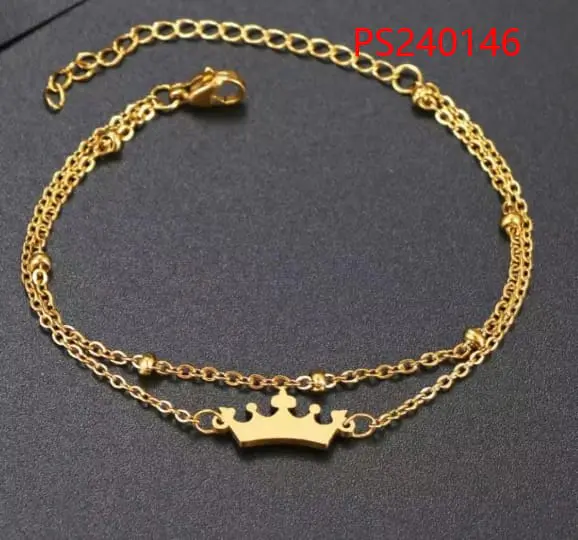 Pulseira Dourada Nobreza Inoxidável 
