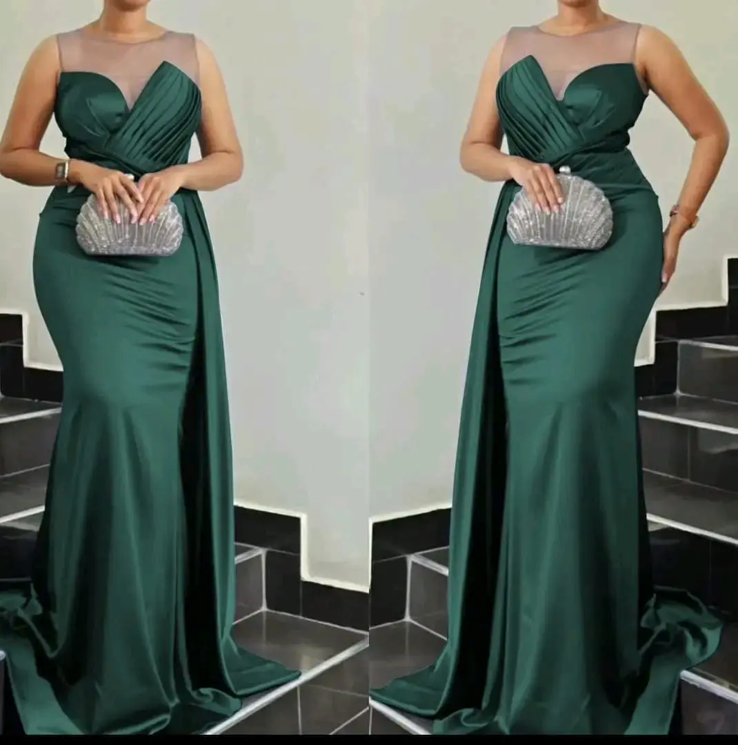 Vestido Elegância Esmeralda Longo