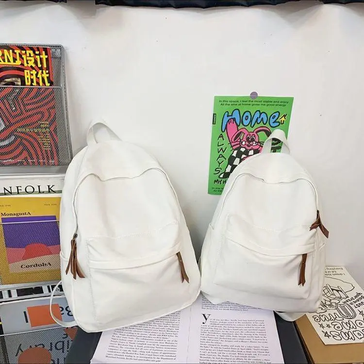 Mochila Casual Minimalista Branca