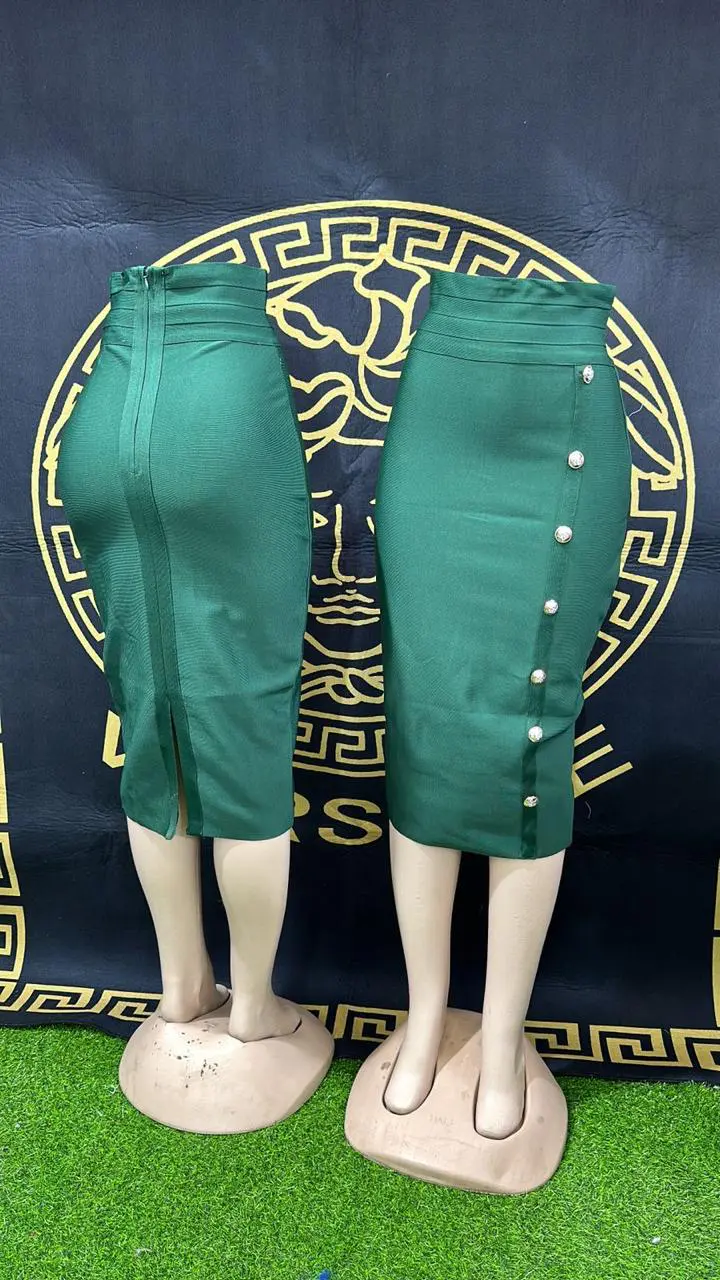 Saia Lápis Verde Elegância