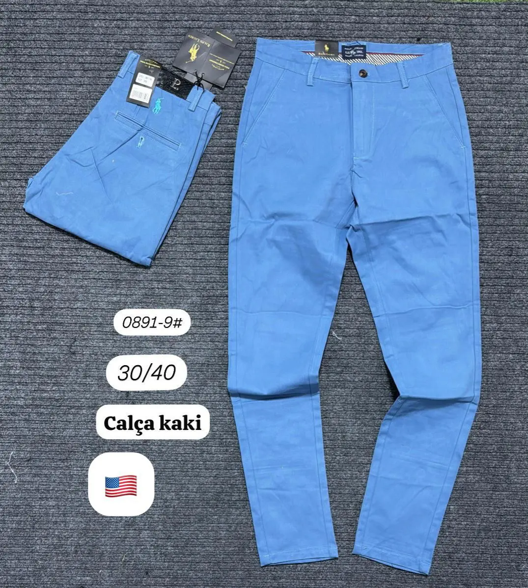 Calça Caqui Polo Ralph Lauren 