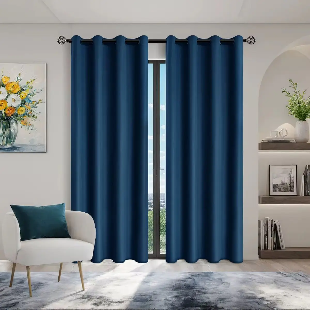 Cortina Blackout Elegante com Ilhós