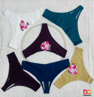 Conjunto de Calcinhas Elegância com Laço - Uma Dúzia (12)