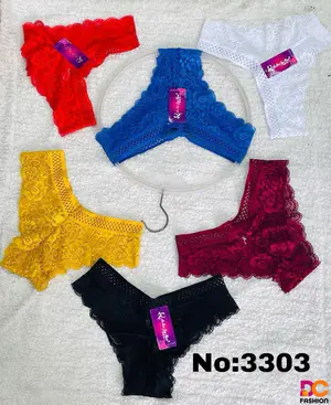 Conjunto de Calcinhas Renda Fashion - Uma Dúzia (12)