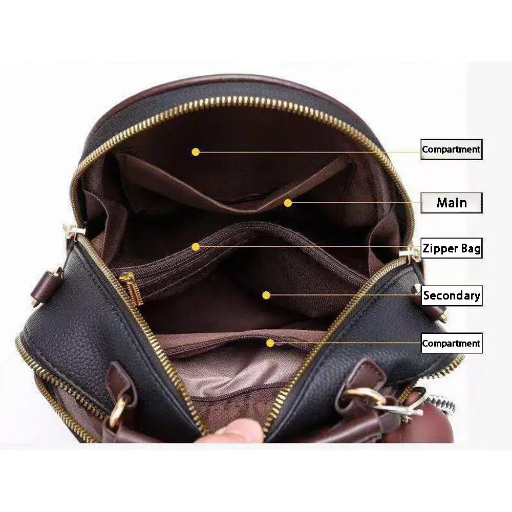 Mochila Feminina Mini Fashion - Bolsa de Ombro Multifuncional