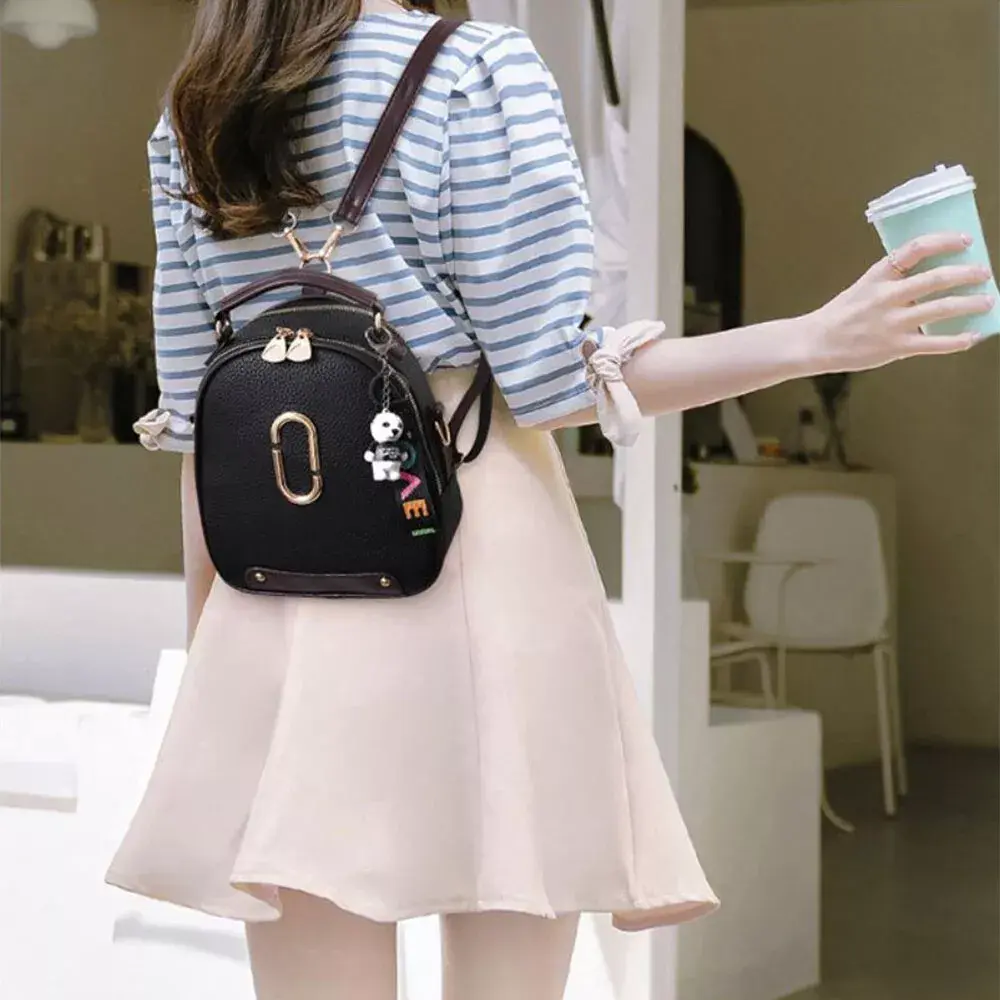 Mochila Feminina Mini Fashion - Bolsa de Ombro Multifuncional