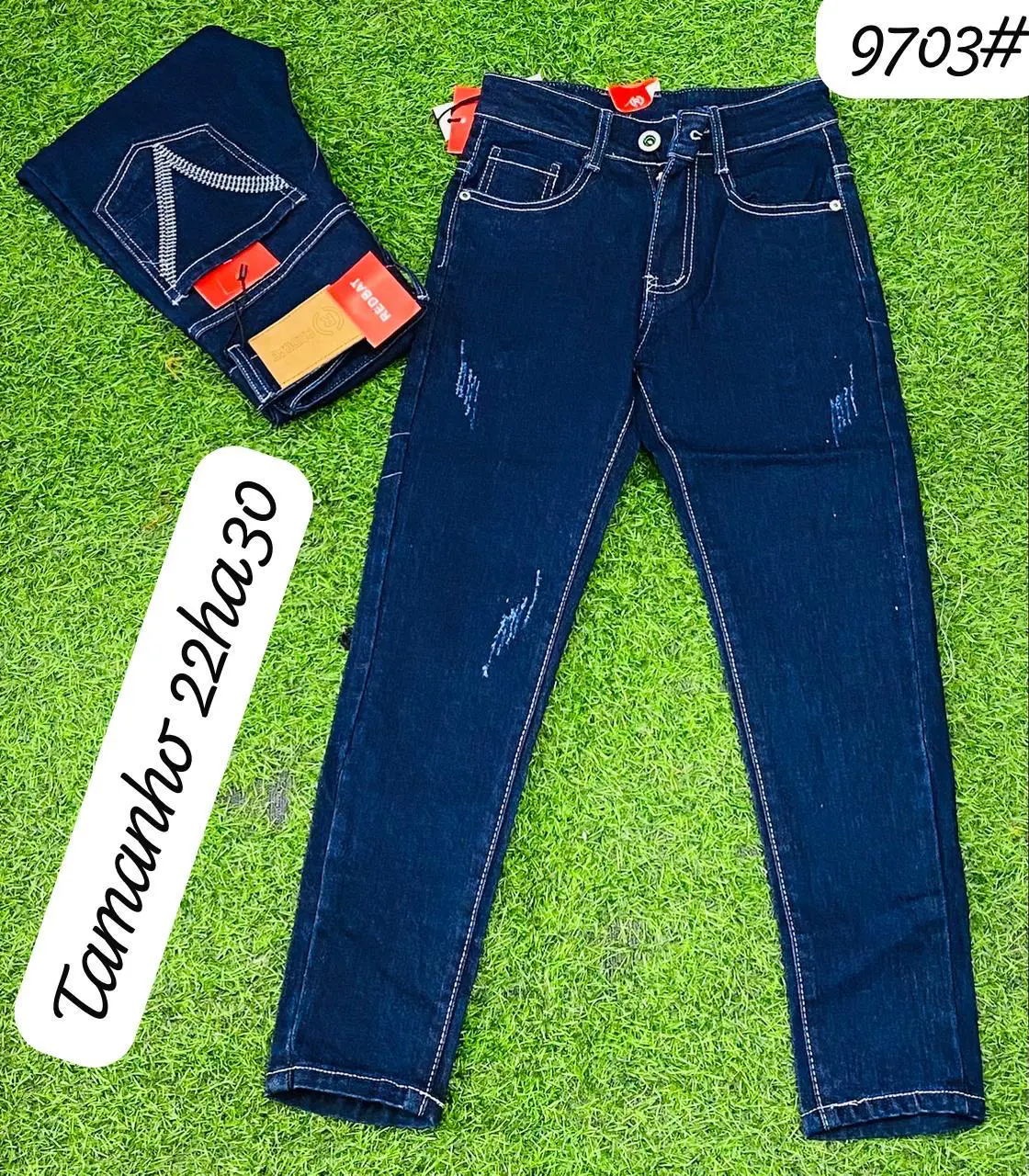 Calça Jeans Texturizados Infantil Elegance