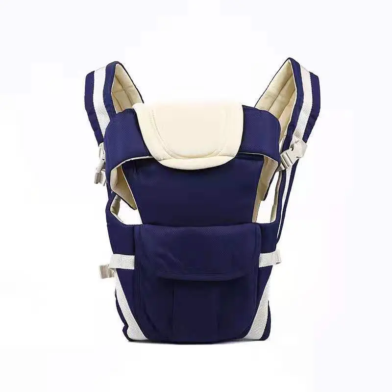 Mochila Porta-Bebê Confortável Azul-Marinho
