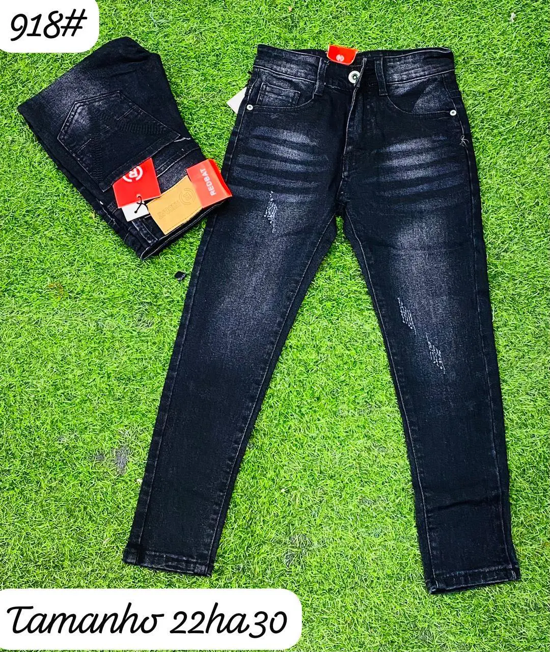 Calça Jeans Texturizados Infantil Elegance