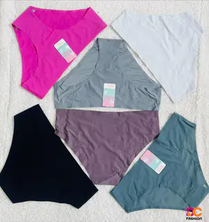 Conjunto de Calcinhas Conforto com Detalhe em Renda - Meia Dúzia (6)