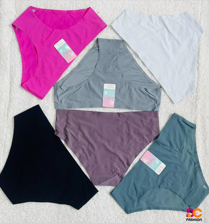 Conjunto de Calcinhas Conforto com Detalhe em Renda - Meia Dúzia (6)