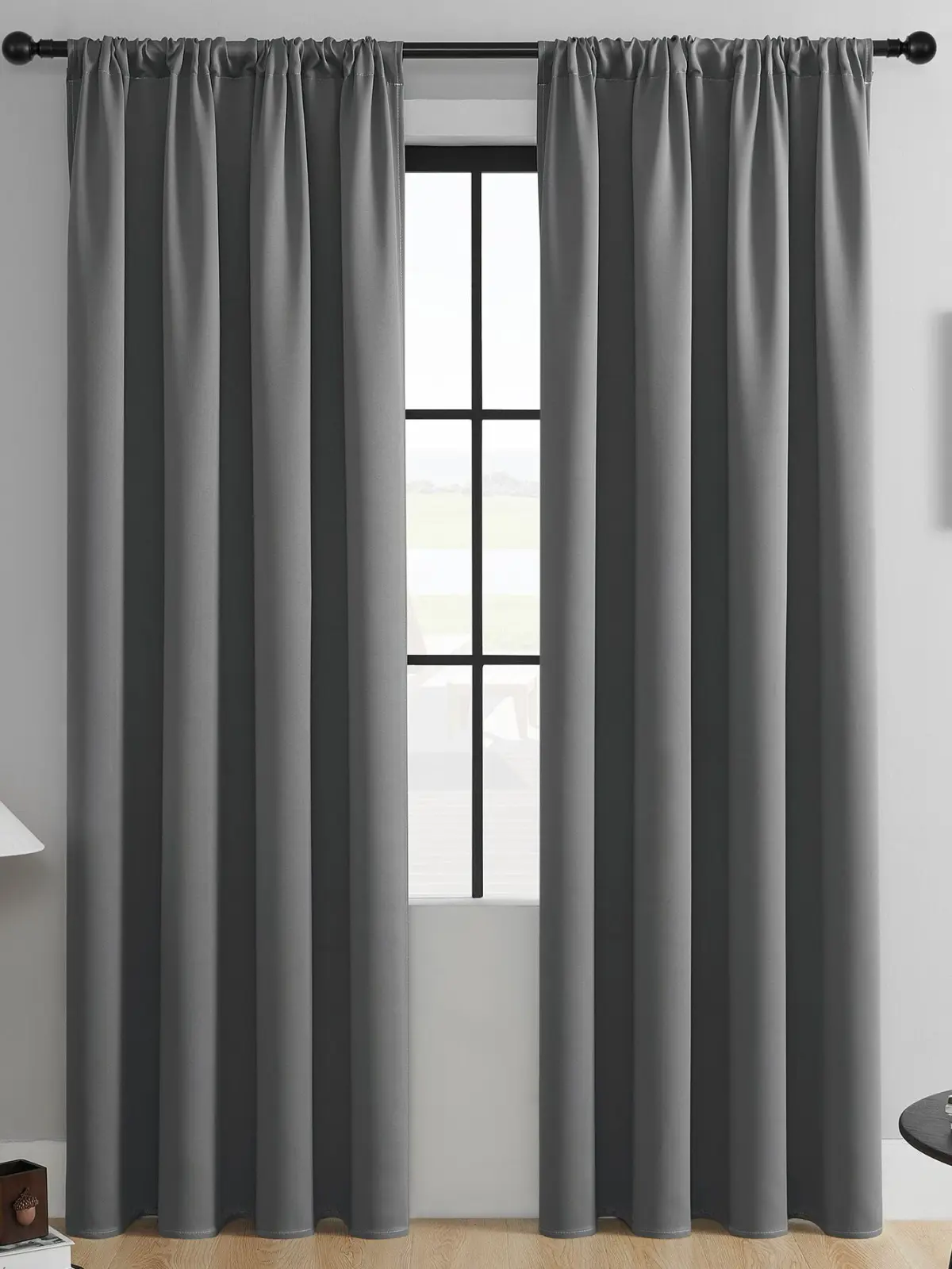 Cortinas de Poliéster de Cor Sólida