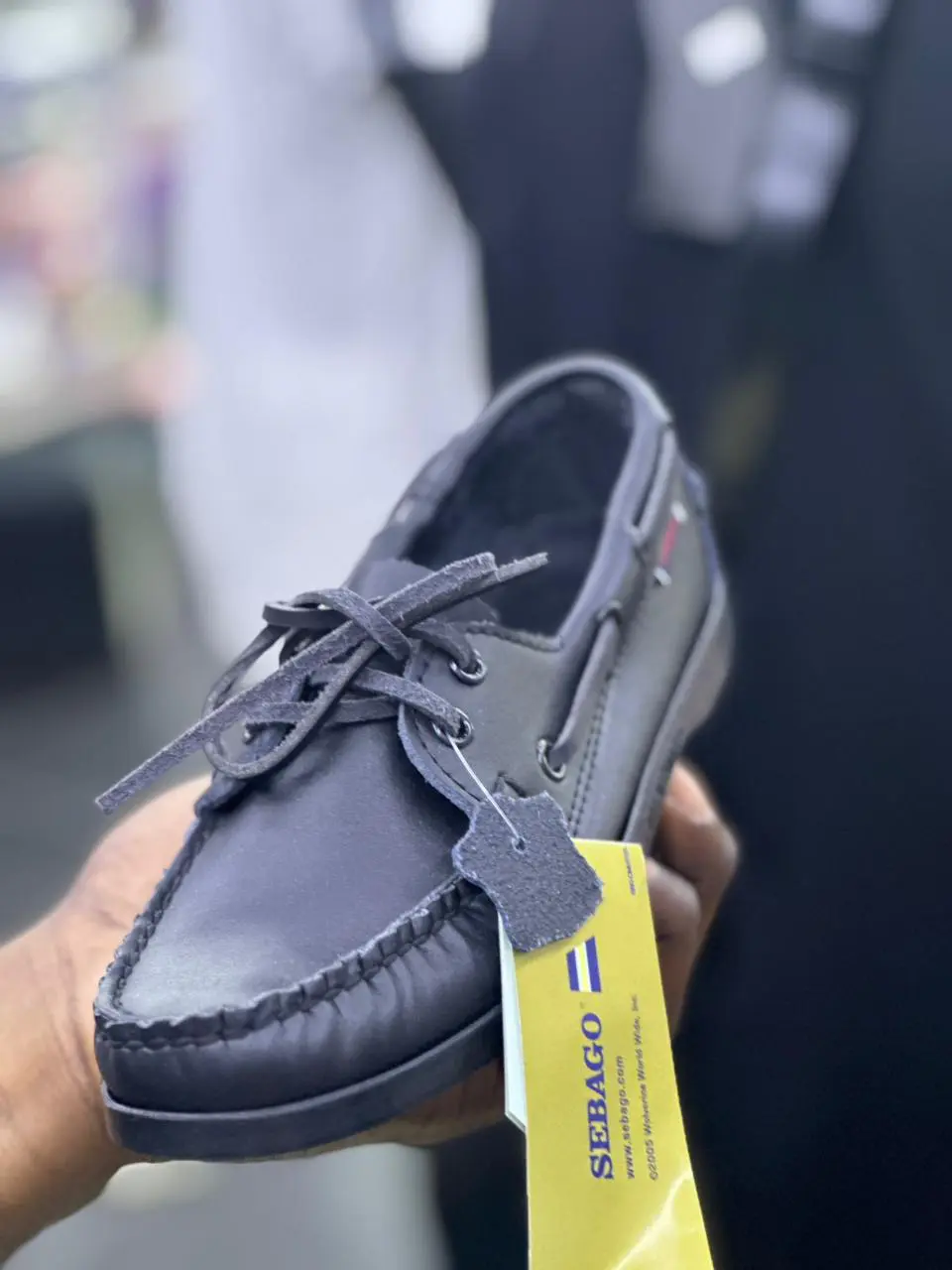 Sapato Náutico Preto  “Human Race” SEBAGO