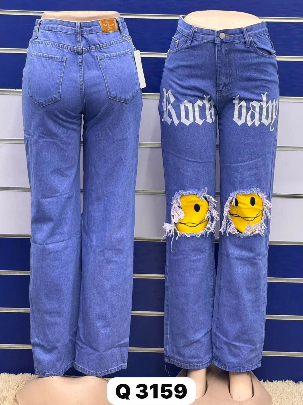Calça Jeans Cargo Boyfriend com Listras Laterais