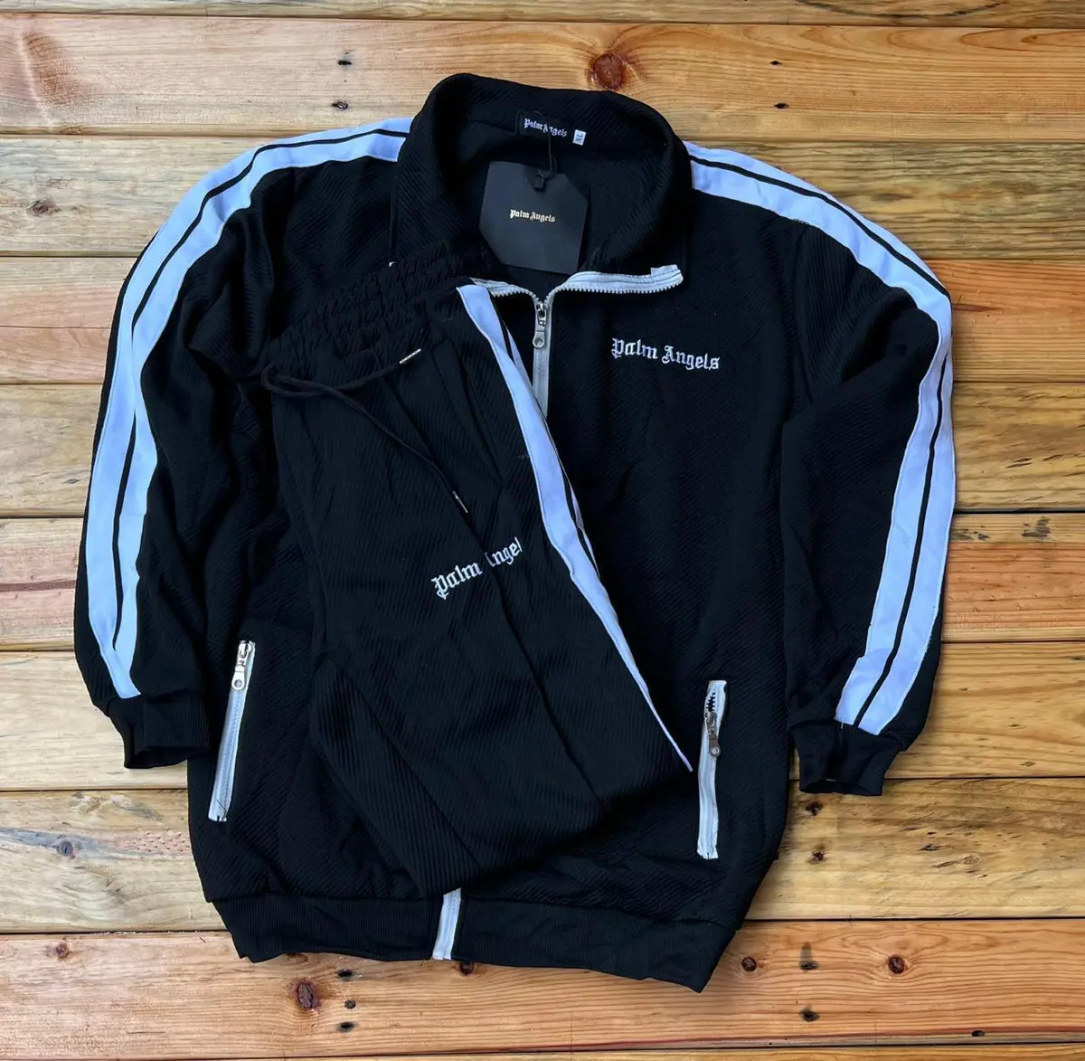 Conjunto Esportivo Palm Angels Preto 