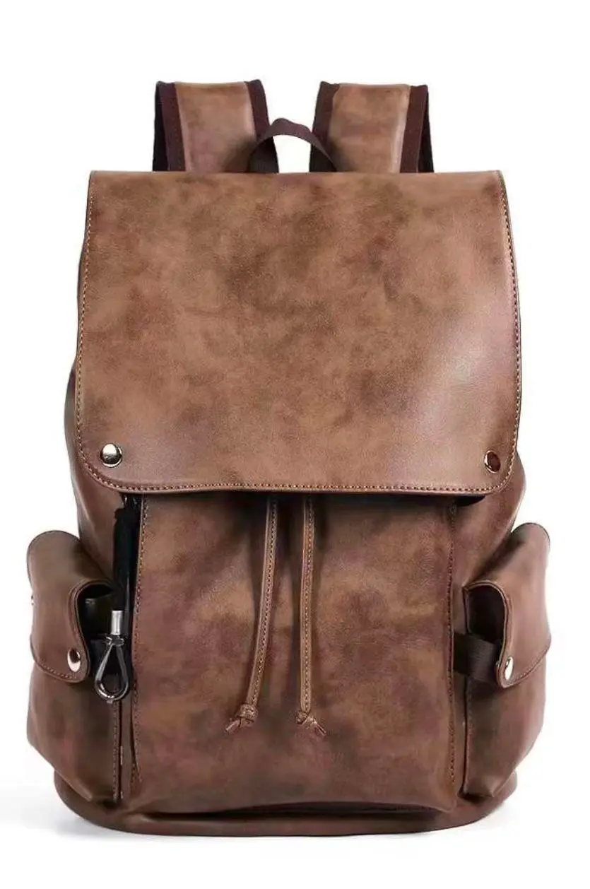 Mochila Vintage de Couro 