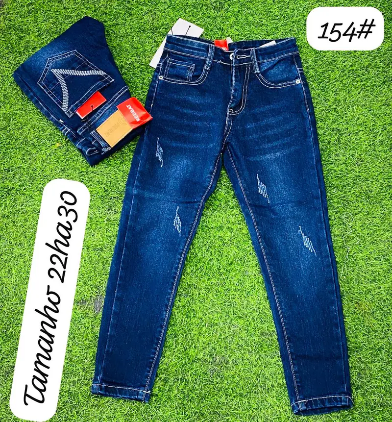 Calça Jeans Texturizados Infantil Elegance
