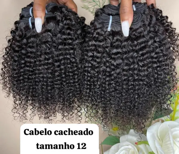 Cabelo Cacheado Natural Tamanho 12