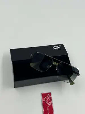Óculos de Sol Montblanc Luxo - Dourado e Preto