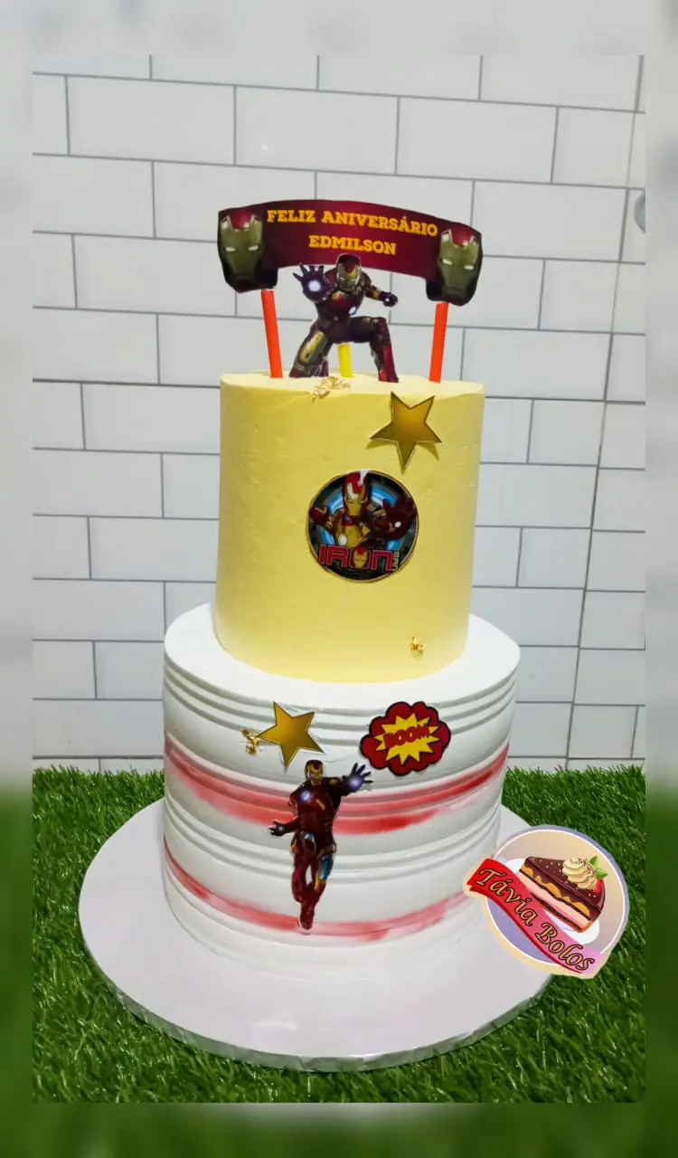 Bolo de Aniversário Iron Man