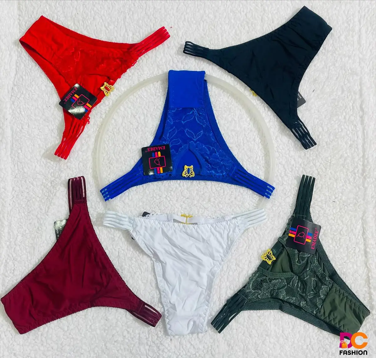 Conjunto de Calcinhas Conforto com Renda - Meia Dúzia (6)