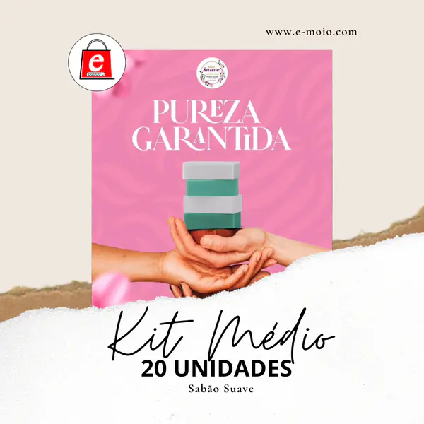 Kit Médio Sabão Suave (20 Unidades)