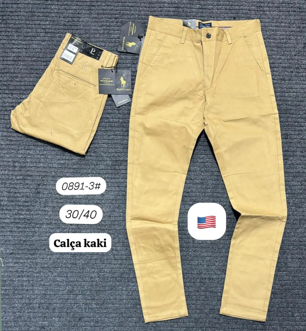 Calça Caqui Polo Ralph Lauren 