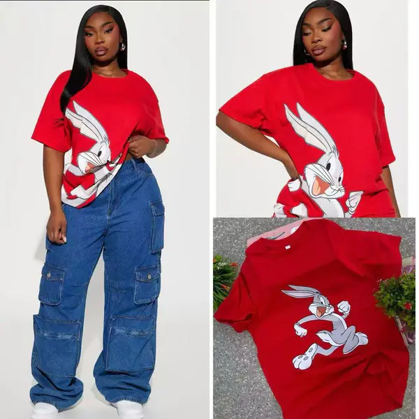 Camiseta Vermelha Bugs Bunny 