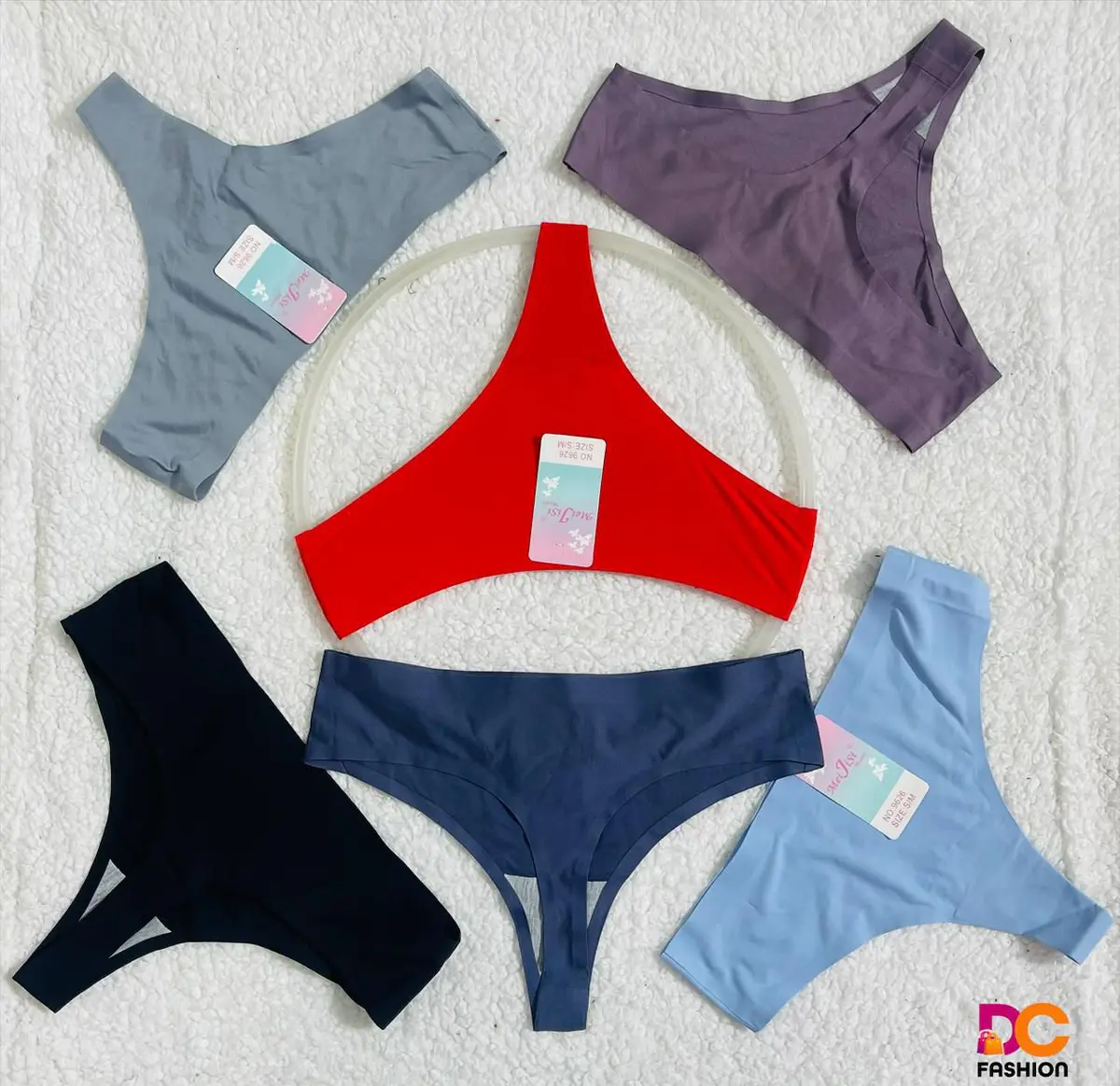 Conjunto de Calcinhas Conforto com Detalhe em Renda - Meia Dúzia (6)