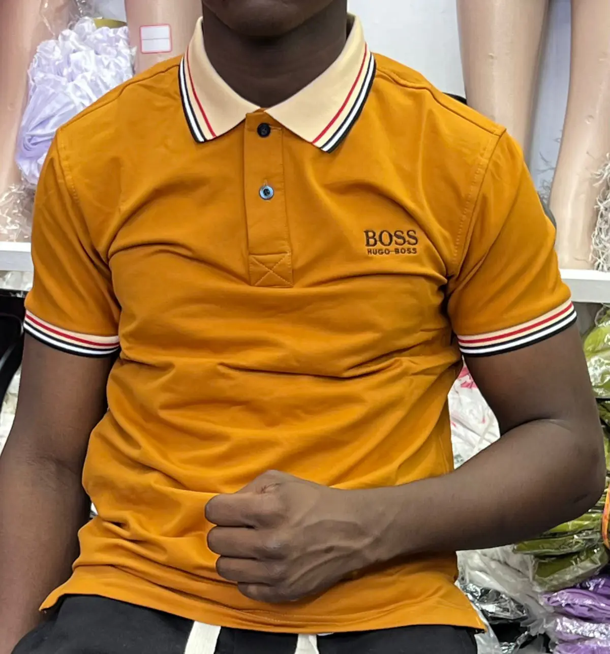 Camisa Laranja ‘Boss’ Clássica