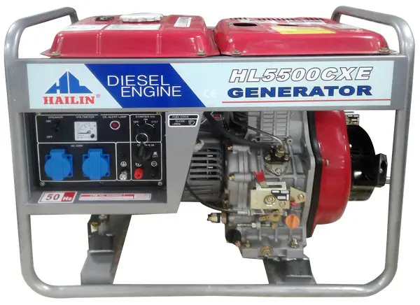 Gerador Hailin HL5500CXE-MONOFASICO -A Diesel