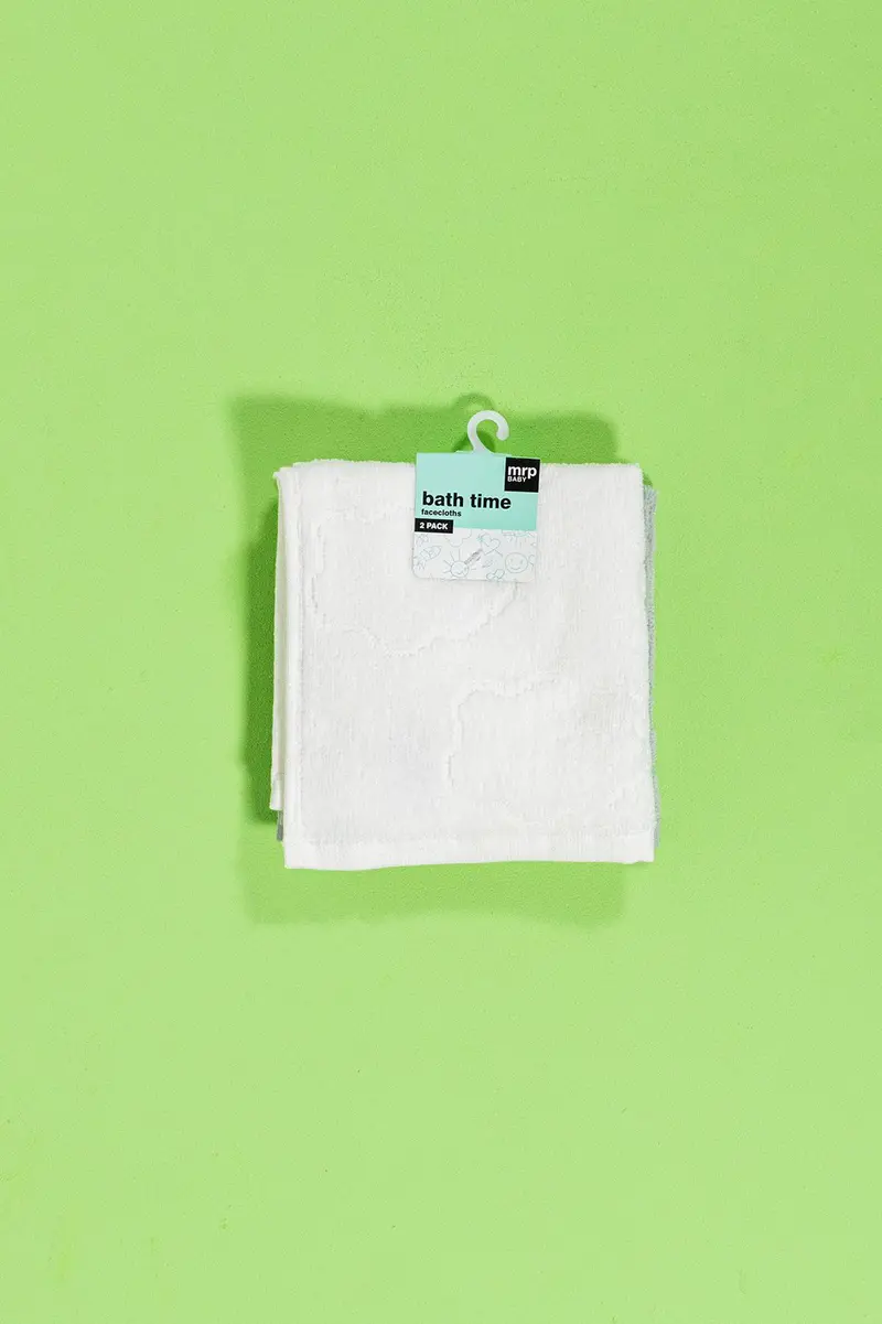 Peça Face Cloths pack de 2 em algodão · Bebé · Cinzento