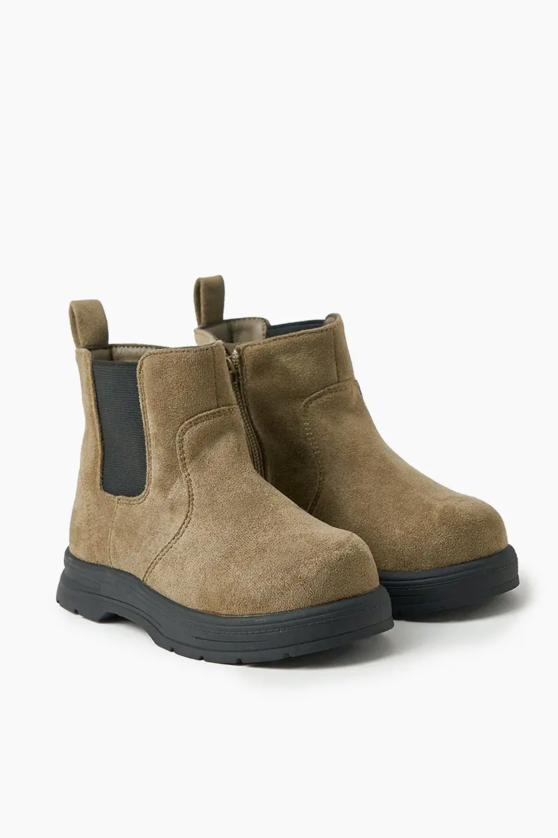 Botas Chelsea em poliéster · Criança · Creme