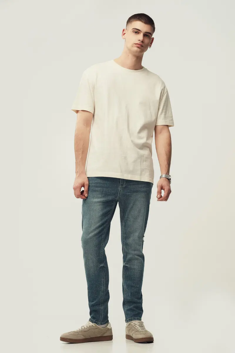 Calças de ganga skinny · Homem