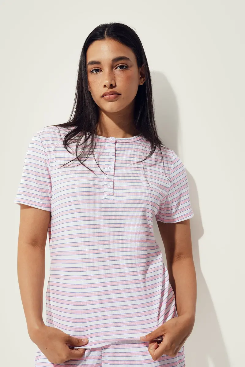 Top Sleep em poliéster · Senhora · Multicoloridos