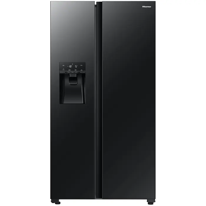 Geleira Hisense H700SMI-IDL Black Glass | 535L - C/Dispensador de Água