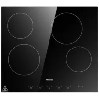 Placa Fogao Hisense HHU60CEEC | 60CM (Elétrica) - 4 Bocas Cerâmica Botões Digitais