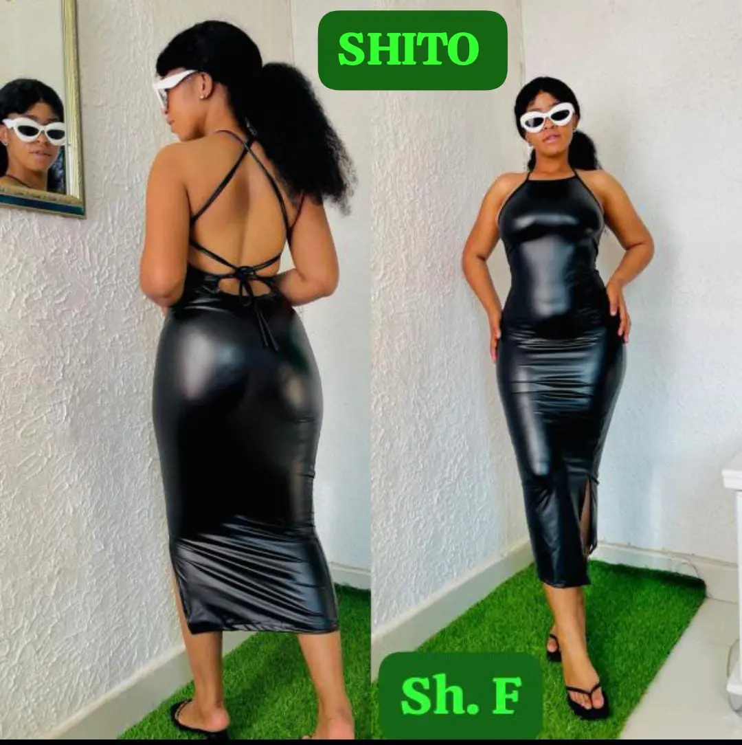 Vestido Vinil Black Luxo - Open Back