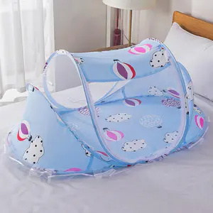 Cama Dobrável com Rede Mosquiteira para Bebé (0-3 anos) + Almofada e Colchão