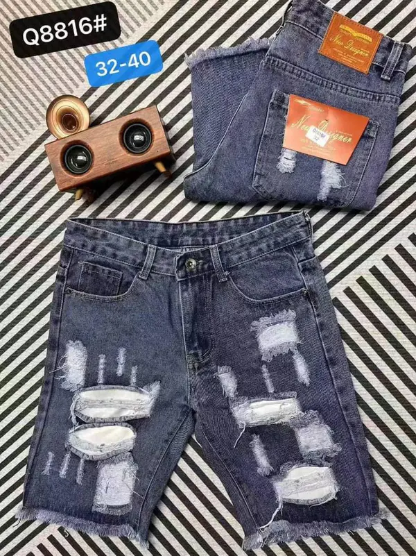 Calção Calções Jeans Destroyed Premium – Vários Modelos de  Bermuda