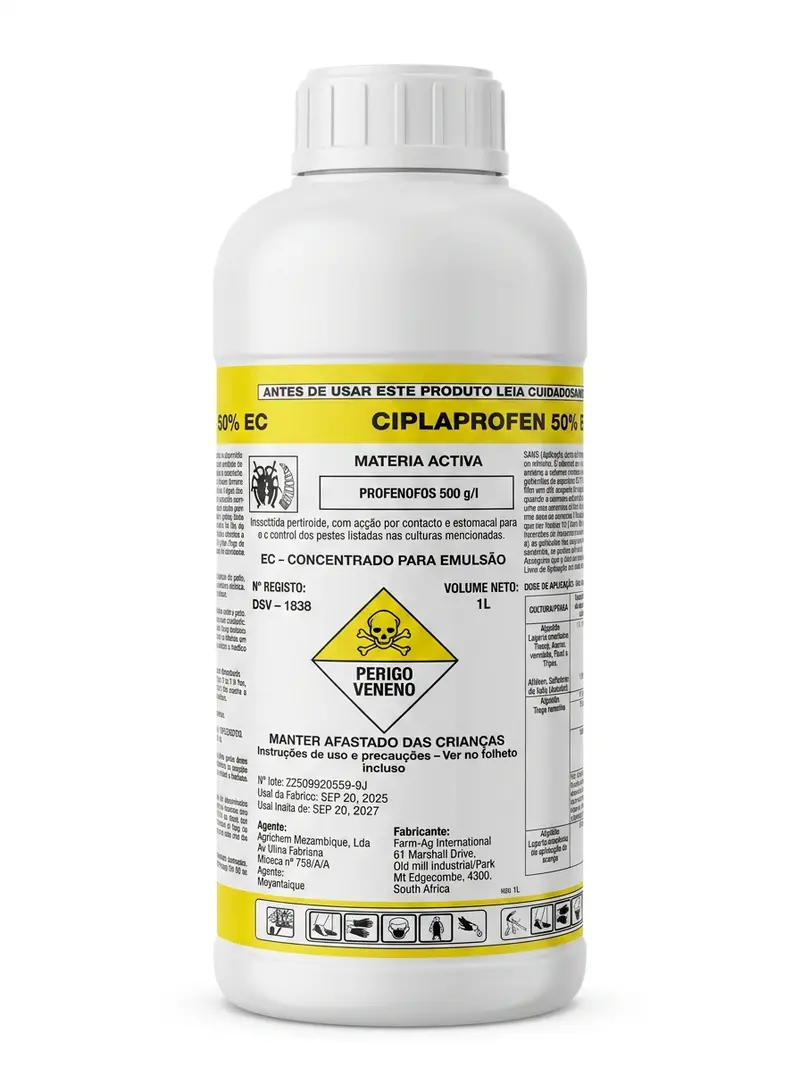 Inseticida Ciplaprofen 50% EC Farm-Ag - 1 Litro