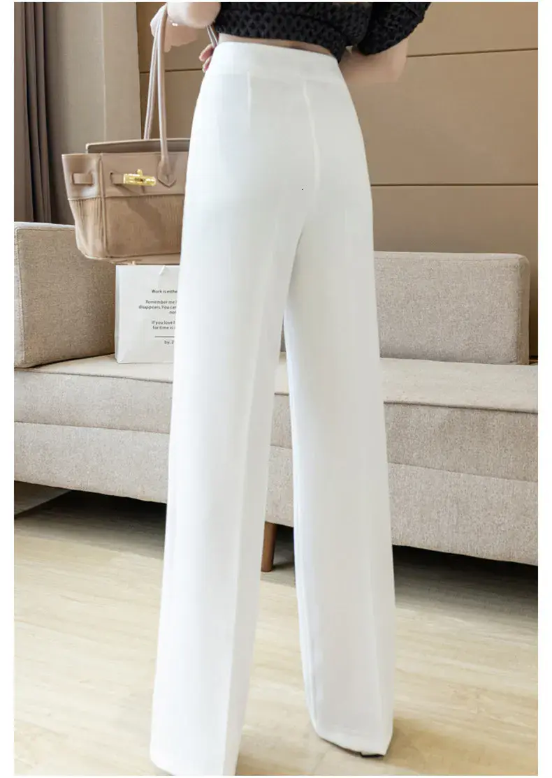 Pantalona Feminina Chiffon Elegance – Cintura Alta & Caimento Leve