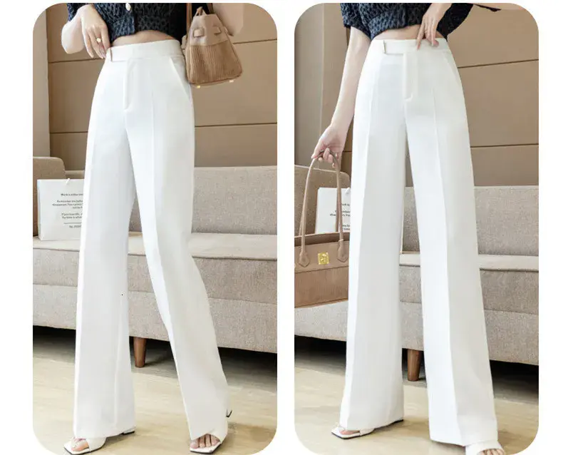 Pantalona Feminina Chiffon Elegance – Cintura Alta & Caimento Leve