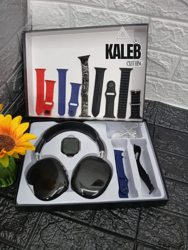 190 Ultra3 Mix Golden Combo Smart Watch Bluetooth Calling HD Touch Screen Full Accessory Unisex Good Quality 