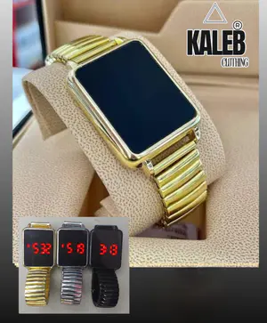 Kit 3 Relógios LED Estilo Clássico – Dourado, Prateado e Preto