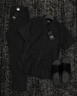 Conjunto Linho Masculino Zara — Camisa Manga Curta + Calça